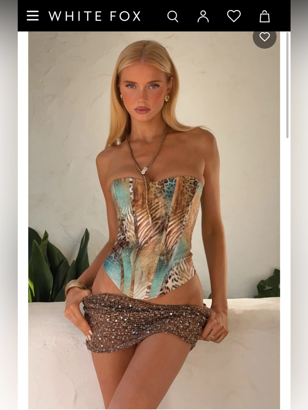 WHITE FOX CORSET NEW WITH TAGS